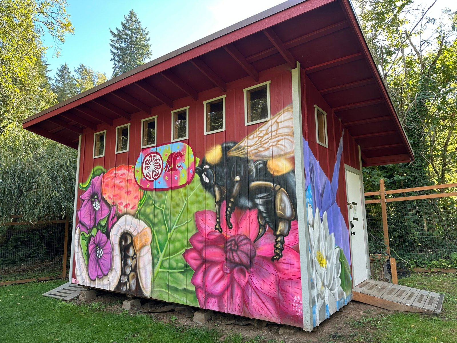 garden and butterfly house