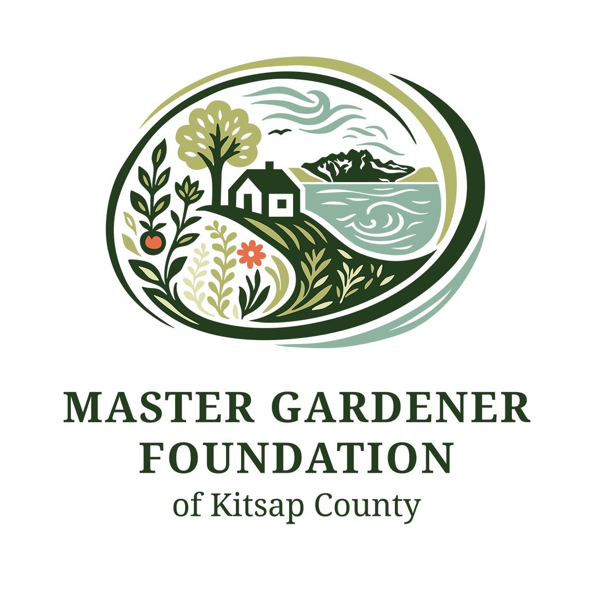 Master Gardener Foundation of Lewis County Logo - trillium flower